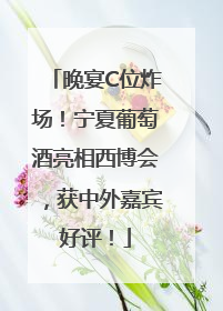 晚宴C位炸场！宁夏葡萄酒亮相西博会，获中外嘉宾好评！