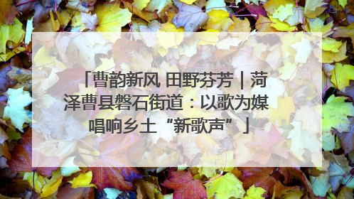 曹韵新风 田野芬芳｜菏泽曹县磐石街道：以歌为媒 唱响乡土“新歌声”