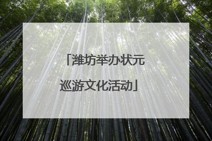 潍坊举办状元巡游文化活动