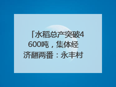 水稻总产突破4600吨，集体经济翻两番：永丰村的三年蜕变｜您牵挂的四川