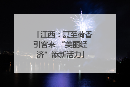 江西：夏至荷香引客来 “美丽经济”添新活力