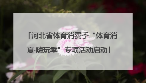 河北省体育消费季“体育消夏·嗨玩季”专项活动启动