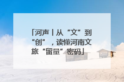 河声丨从“文”到“创”，读懂河南文旅“留量”密码