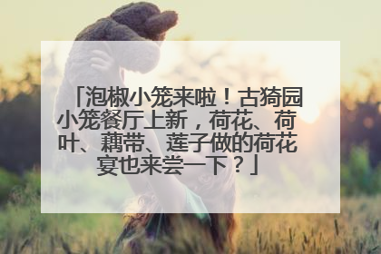 泡椒小笼来啦！古猗园小笼餐厅上新，荷花、荷叶、藕带、莲子做的荷花宴也来尝一下？