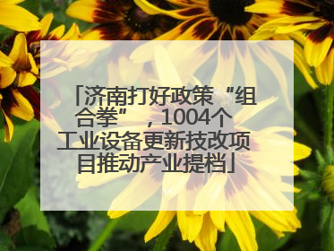 济南打好政策“组合拳”，1004个工业设备更新技改项目推动产业提档