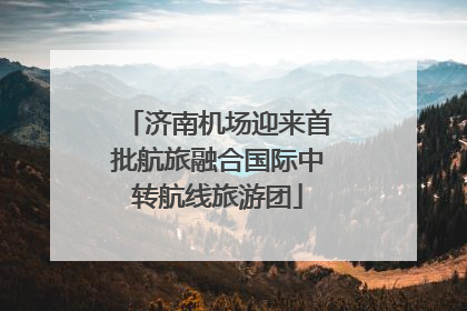 济南机场迎来首批航旅融合国际中转航线旅游团