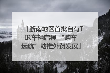 浙南地区首批自有TIR车辆启程 “购车远航”助推外贸发展