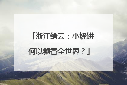 浙江缙云：小烧饼何以飘香全世界？