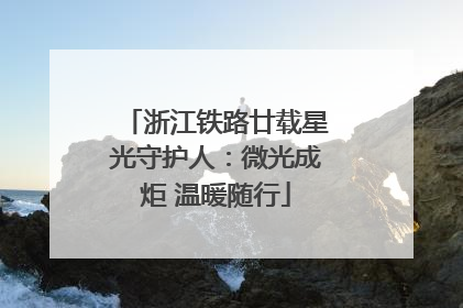 浙江铁路廿载星光守护人：微光成炬 温暖随行