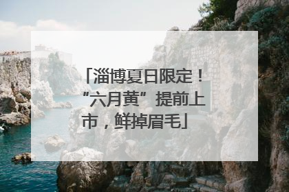 淄博夏日限定！“六月黄”提前上市，鲜掉眉毛