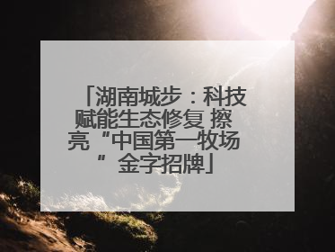 湖南城步：科技赋能生态修复 擦亮“中国第一牧场”金字招牌