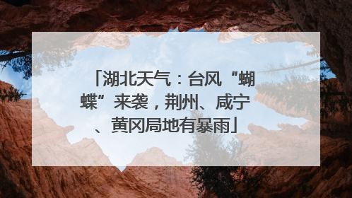 湖北天气：台风“蝴蝶”来袭，荆州、咸宁、黄冈局地有暴雨