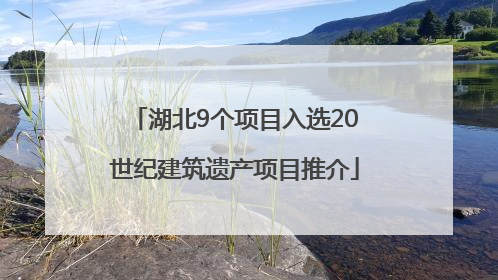 湖北9个项目入选20世纪建筑遗产项目推介