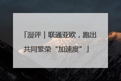 漫评｜联通亚欧，跑出共同繁荣“加速度”