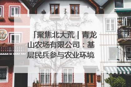 聚焦北大荒｜青龙山农场有限公司：基层民兵参与农业环境综合治理显效