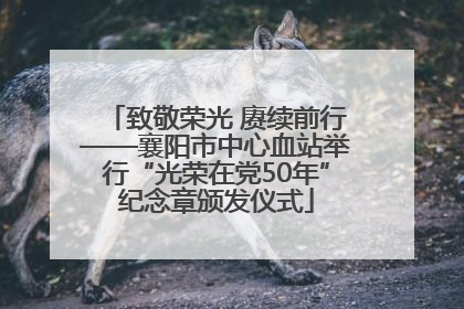 致敬荣光 赓续前行——襄阳市中心血站举行“光荣在党50年”纪念章颁发仪式