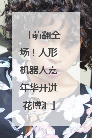 萌翻全场！人形机器人嘉年华开进花博汇