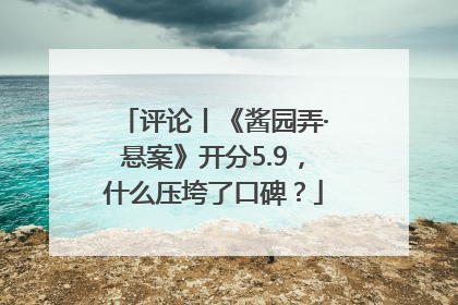 评论丨《酱园弄·悬案》开分5.9，什么压垮了口碑？