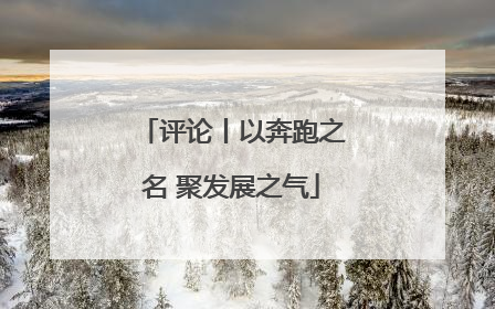 评论丨以奔跑之名 聚发展之气