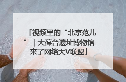 视频里的“北京范儿”｜大葆台遗址博物馆来了网络大V联盟
