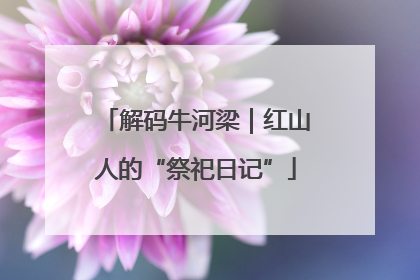 解码牛河梁｜红山人的“祭祀日记”