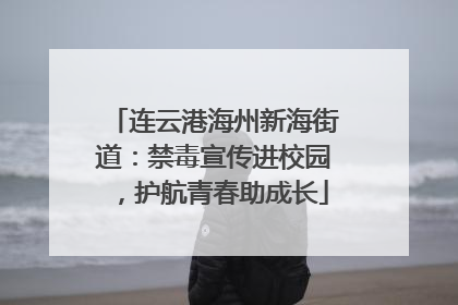 连云港海州新海街道：禁毒宣传进校园，护航青春助成长