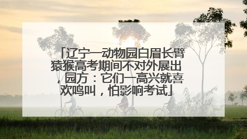 辽宁一动物园白眉长臂猿猴高考期间不对外展出，园方：它们一高兴就喜欢鸣叫，怕影响考试