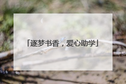 逐梦书香，爱心助学
