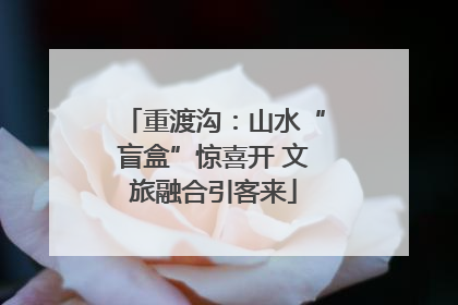 重渡沟：山水“盲盒”惊喜开 文旅融合引客来