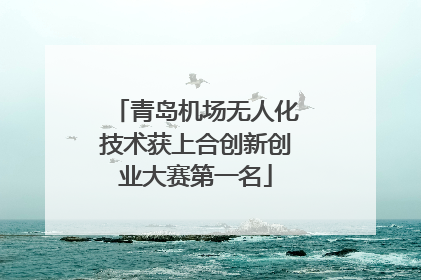 青岛机场无人化技术获上合创新创业大赛第一名