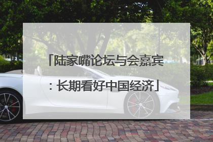 陆家嘴论坛与会嘉宾：长期看好中国经济