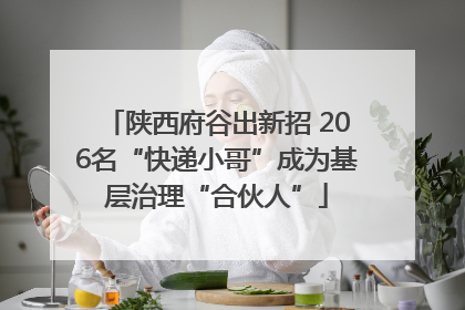 陕西府谷出新招 206名“快递小哥”成为基层治理“合伙人”