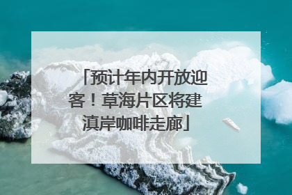 预计年内开放迎客！草海片区将建滇岸咖啡走廊