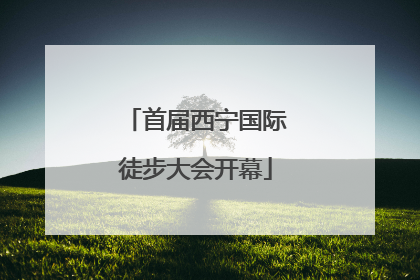 首届西宁国际徒步大会开幕