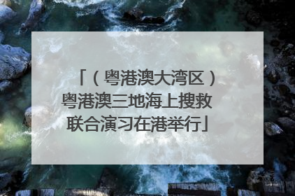 （粤港澳大湾区）粤港澳三地海上搜救联合演习在港举行
