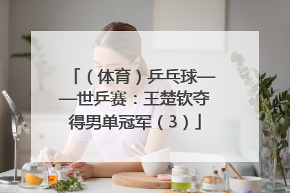 （体育）乒乓球——世乒赛：王楚钦夺得男单冠军（3）