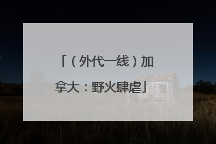 （外代一线）加拿大：野火肆虐