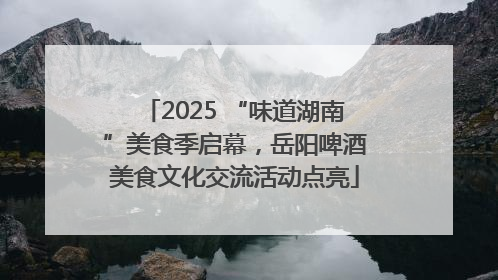 2025 “味道湖南”美食季启幕，岳阳啤酒美食文化交流活动点亮