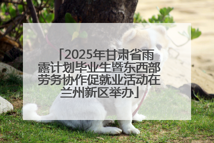 2025年甘肃省雨露计划毕业生暨东西部劳务协作促就业活动在兰州新区举办