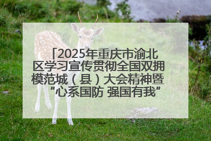 2025年重庆市渝北区学习宣传贯彻全国双拥模范城（县）大会精神暨“心系国防 强国有我”国防教育活动