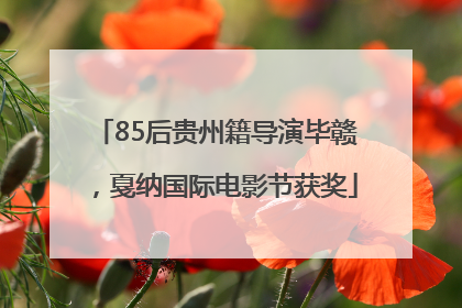 85后贵州籍导演毕赣，戛纳国际电影节获奖