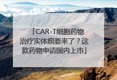 CAR-T细胞药物治疗实体瘤要来了？这款药物申请国内上市
