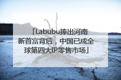 Labubu捧出河南新首富背后，中国已成全球第四大IP零售市场