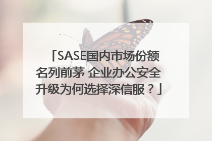 SASE国内市场份额名列前茅 企业办公安全升级为何选择深信服？