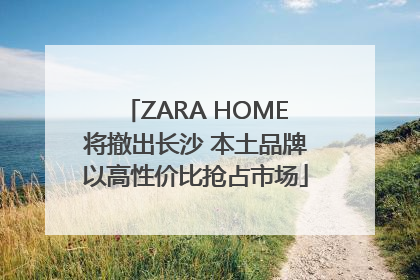 ZARA HOME将撤出长沙 本土品牌以高性价比抢占市场